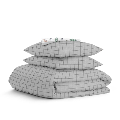 Сімейний комплект постільної білизни GREY GEOMETRY CS9