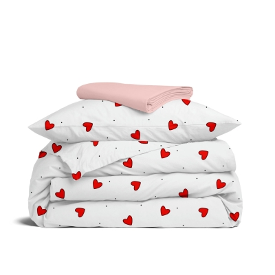 Дитяча постільна білизна в ліжечко CHERRY HEARTS CS1