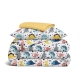 Дитяча постільна білизна фланель в ліжечко FUNNY DINO CS2