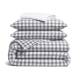 Євро постільна білизна фланель з простирадлом на резинці SILVER CLOUD CS5