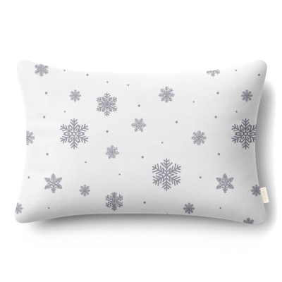 Наволочка фланель 40х60 SNOWFLAKES FROST