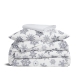 Підліткова постільна білизна фланель з простирадлом на резинці SNOWFLAKES