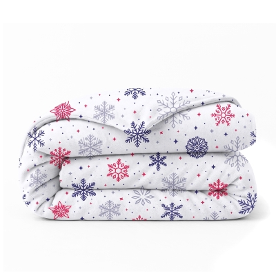 Підковдра полуторна фланель 160х220 SNOWFLAKES CS4