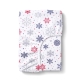 Простирадло на резинці фланель 200х220х30 SNOWFLAKES