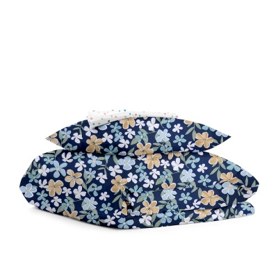 Дитяча постільна білизна в ліжечко BLUE FLOWERS