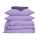 Полуторна постільна білизна з простирадлом на резинці LAVENDER CS5