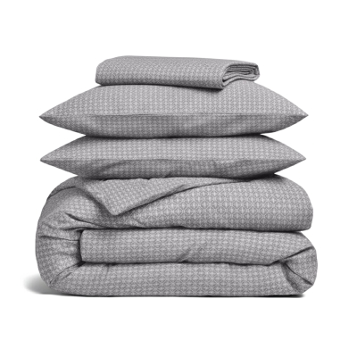 Двоспальна преміум постільна білизна з простирадлом на резинці NORDIC WAVE CS1