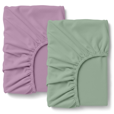 Набір простирадло на резинці фланель 200х200 LAVENDER SAGE