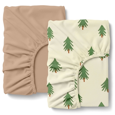 Набір простирадло на резинці фланель 160х200 WINTER FOREST