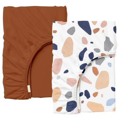 Набір простирадло на резинці 60х120 WARM PEBBLES