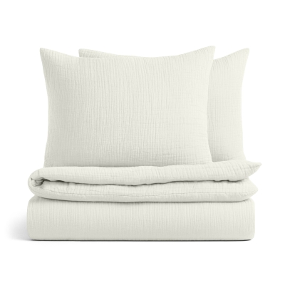 Євро постіль без простирадла муслін VANILLACREAM