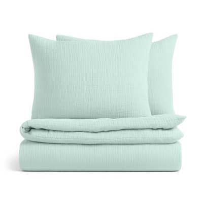 Євро постіль без простирадла муслін PISTACHIO