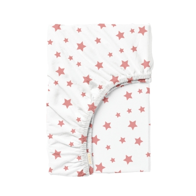 Простирадло на резинці для коляски та люльки 40x80 ROSE STARS