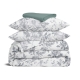 Двоспальна постільна білизна з простирадлом на резинці VINTAGE PEONIES CS2
