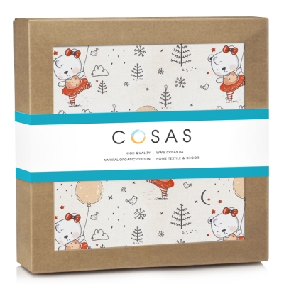 Дитячий непромокаючий наматрацник 70х140 BEAR GIRL