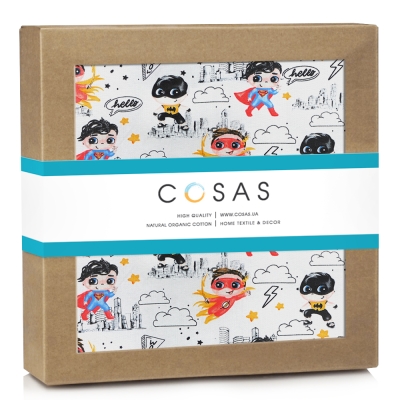 Дитячий непромокаючий наматрацник 60х120 SUPERHEROES