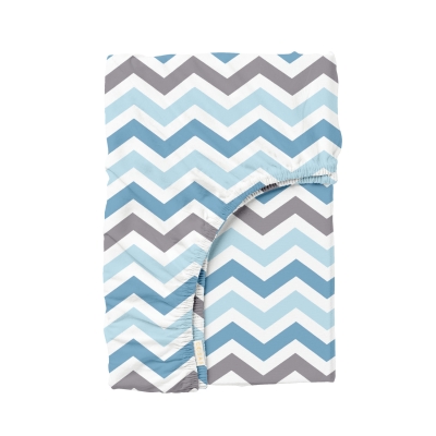Простирадло на резинці 150x200 GREY ZIGZAG CS2