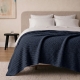 Плед покривало косичка 240х260 Navy Knitted Braid