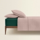 Полуторна постільна білизна з простирадлом на резинці ROSE GEOMETRY CS6