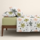 Двоспальна постільна білизна з простирадлом на резинці MEADOW BLOOM CS4