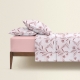 Сімейна постільна білизна з простирадлом на резинці PASTEL FLOWERS CS2