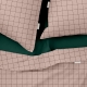 Полуторна постільна білизна з простирадлом на резинці ROSE GEOMETRY CS6