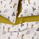 Двоспальна постільна білизна з простирадлом на резинці SUMMER GARDEN CS5
