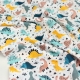 Муслінові пелюшки 75x100 FUNNY DINO