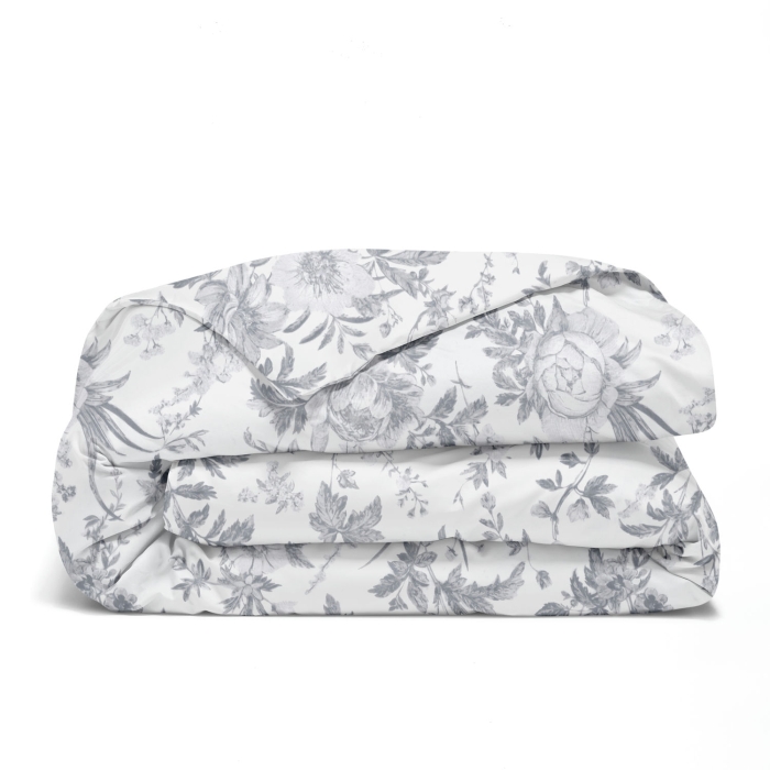 Двоспальна постільна білизна з простирадлом на резинці VINTAGE PEONIES CS2