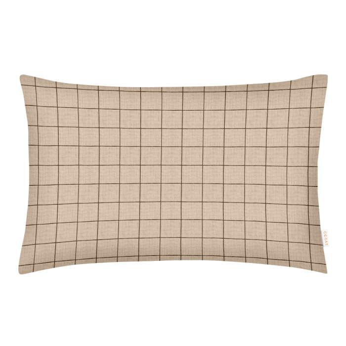 Двоспальна постільна білизна з простирадлом на резинці BEIGE GEOMETRY CS18