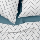 Двоспальна постільна білизна з простирадлом на резинці GEOMETRY CS5