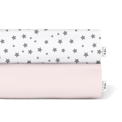 Набір простирадло полуторне 155х240 ROSE / GREY STARS