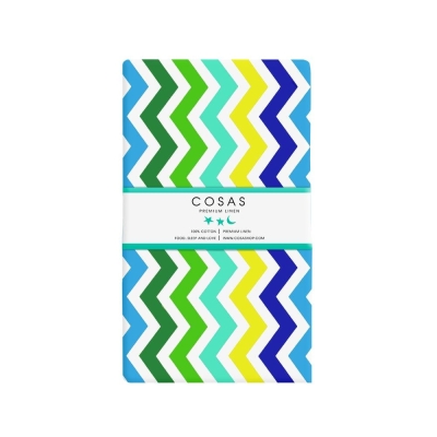 Простирадло на резинці в дитяче ліжечко 60х120 MULTICOLOR ZIGZAG