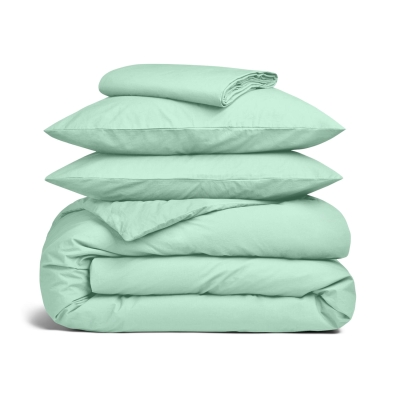 Двоспальна постіль з вареної бавовни PISTACHIO CS1