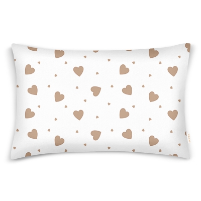 Наволочка на подушку 40х60 BEIGE HEARTS