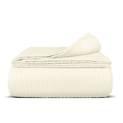 Плед покривало косичка 160х230 Biscotti Knitted Braid