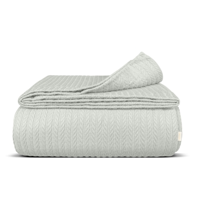 Плед покривало косичка 160х230 Pistachio Knitted Braid