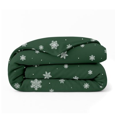 Підковдра двоспальна фланель 180х220 SNOWFLAKES FOREST