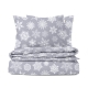 Двоспальний комплект без простирадла фланель SNOWFLAKES CS1