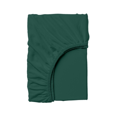 Простирадло на резинці в дитяче ліжечко 70х140 DARK GREEN