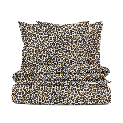 Полуторна постіль без простирадла LEOPARD