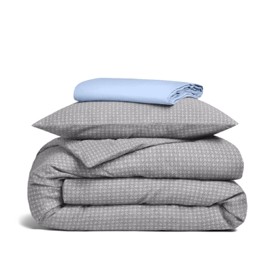 Підліткова преміум постільна білизна з простирадлом на резинці NORDIC WAVE CS9