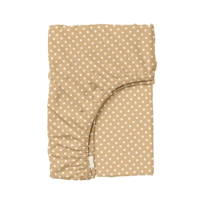 Простирадло на резинці для коляски та люльки 40x80 BEIGE DOTS