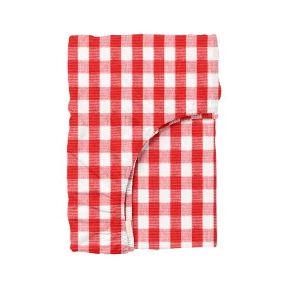 Простирадло на резинці 80х200 RED CHECK