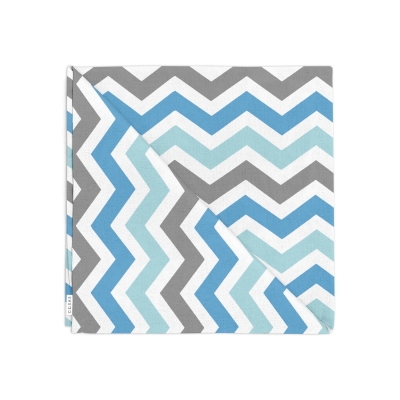 Набір із 4-х серветок 35х35 GREY BLUE ZIGZAG
