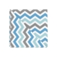 Набір із 4-х серветок 35х35 GREY BLUE ZIGZAG