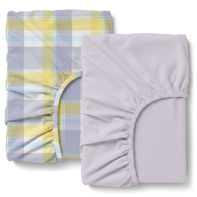 Набір простирадло на резинці в дитяче ліжечко 60х120 фланель SUNRISE TARTAN