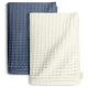 Набір рушників CUBE WHITE & WAFFLE BLUE