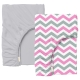 Набір простирадло на резинці 90х200 GREY / GREY ZIGZAG