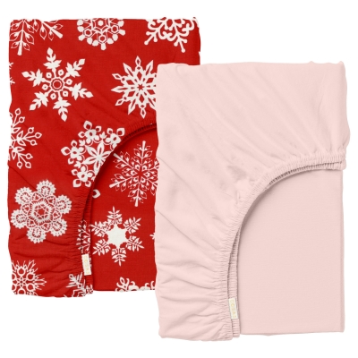 Набір простирадло на резинці 60х120 SNOW RED ROSE